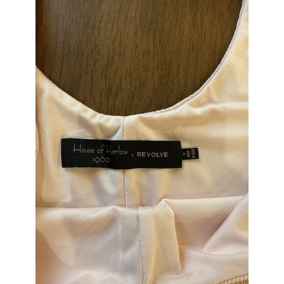 House of Harlow 1960 x REVOLVE Blush Pink Wide Leg Jumpsuit Womens Size M - Picture 2 of 11